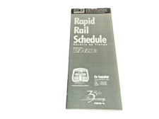 DECEMBER 2013 MARTA ATLANTA RAPID RAIL SCHEDULE PUBLIC TIMETABLE picture