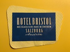 Hotel Bristol Salzburg Austria Vintage Luggage Label picture