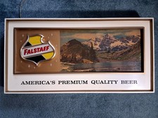 Vintage FALSTAFF Beer Americana Panorama Electric Sign 1960, needs wire repair picture
