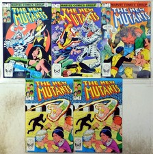 New Mutants Lot 5 #5, 6, 7, 9 x2 1983 Marvel Silver Samurai Psyche Comics picture