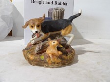 Ski Country Beagle & Rabbit Miniature Decanter Only 150 Made picture