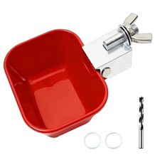 XCL Chicken Waterer Cups, Aluminum Alloy Chicken Waterer Feeder 2pcs Large, T... picture