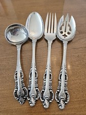 LADY JO ANN JOANN Stanley Roberts Stainless Japan 4 pc Serving Ladle Fork Spoons picture