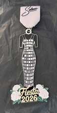 FIESTA 2026 SELENA THEMED MIRRORED  DRESS-HTF HAS GLITTER TOP IMMEDIATE SHIP picture