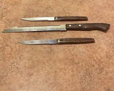 Vintage Regent Sheffield Serrated Steak Knife Carving Knives England Set Lot picture