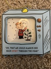 DaySpring Peanuts Charlie Brown's Tree TV Keepsake Christmas Ornament 48858 NIB picture