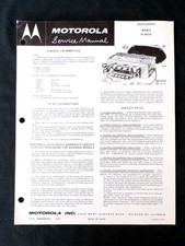 Vintage 1961 Motorola Pontiac Car Radio Service Manuals PCA61X picture