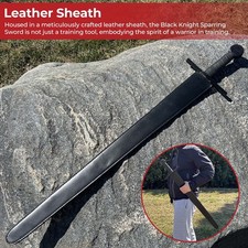 Black Knight Heavy Duty Sparring Sword Handmade for Battle with Full Tang picture