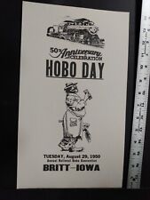 Britt Iowa Hobo Day Railroad Broadside  