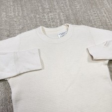 Vintage 70s US Military Extreme Cold Weather Waffle Knit Thermal Shirt Men M picture