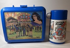 1990 Vintage Aladdin Captain Planet & The Planeteers Lunchbox & Thermos Aladdin picture