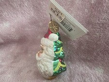 RADKO Evergreen Santa Gem (double-sided) Tree Ornament NWT Retired picture