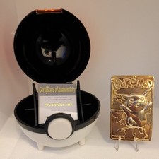 Pokémon 23K Gold Plated PIKACHU Trading Card 1999 Burger King Pokemon - RARE picture