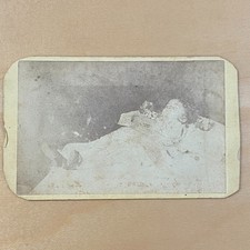 Antique Post Mortem Child Cabinet Card Photo H. T. Slaughenhaupt Littlestown PA picture