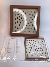 Large RARE American Arrowheads Artifact framed collection  (M6) picture
