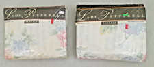 2 VTG LADY PEPPERELL TWIN SHEET SETS 180 THREAD COUNT NEW SEALED 1994 GARDEN PAV picture