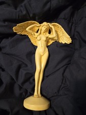 Art Deco Sculpture Nude Angel Woman Girl Resin Statue Figurine-Catching Dreams picture