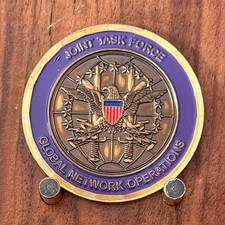 Joint Task Force Global Network Operations Double Sided Challenge Coin M#39 picture