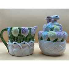 Easter Themed Creamer & Sugar Set picture