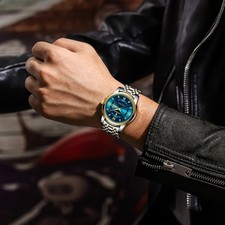 Berda New Waterproof Luminous Calendar Stainless Steel 's Watch High-End Busines picture