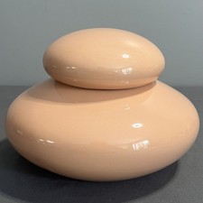 VTG Jaru California Postmodern Art Peach Ceramic Vase/Vessel Minimalist picture