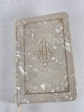 Rare Unique Catholic Prayer Book 1940 W/cross Inside Mother Of PearlLook Spanish picture