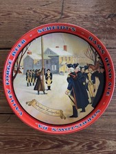 Vintage Scheidt's Rams Head Ale Valley Forge Beer 11” Metal Tray - Norristown PA picture
