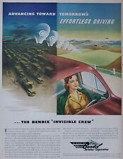 1944 Bendix Aviation Corporation WWII Invisible Crew Vintage Print Ad NICE picture