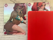 Zelda Breath of the Wild Urbosa Custom Waifu Card Lot Of 2 18+ picture
