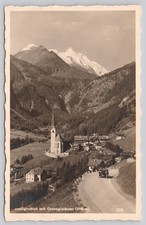 1936 Heiligenblut Austria Grossglockner RPPC Church Mountain Village Car picture