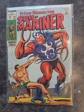Sub-Mariner #12 Origin Of The Serpent Crown Silver Age Key Marvel Comics 1969 VG picture