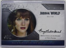 2026 CZX Jurassic World Claire Dearing/Bryce Dallas Howard Autograph Auto #3/100 picture