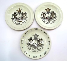 x3 Prince Charles & Princess Diana 1981 Royal Wedding Plates by MYOTT MEAKIN 10