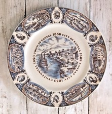 Vintage 1950 Kansas City Centennial Collector Plate Westport Pottery Large 11