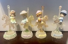 2002 Enesco Precious Moments Four seasons Carousel Horse Figurines picture
