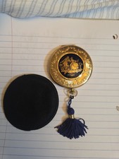 Vintage French Limoges porcelain pocket compact mirror picture