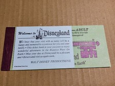 1974 Disneyland Adult Magic Key ticket coupon book booklet Disney old 1970's picture
