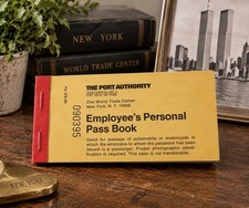 Vintage WTC One World Trade Center Employee Pass Book Port Authority NY NJ picture