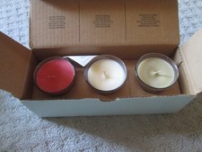 Partylite Mini Jar Trio P9576 Scented Candles in Decorative Jars Vanilla +++ picture