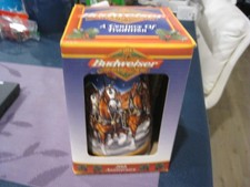 1999 Budweiser Holiday Christmas Beer Stein Mug 20th Anniversary -  picture