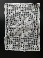 Vintage Leart White Lace Floral Runner  picture