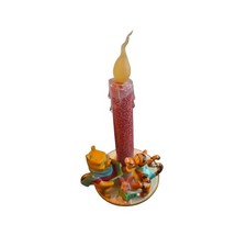Roman Disney Winnie The Pooh Caroling LED Candle Figurine Christmas Decor Works picture