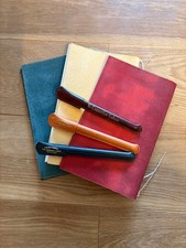 THE SUPERIOR LABOR Leather Ballpoint Pens Notebook Covers 6pc Set New Japan picture