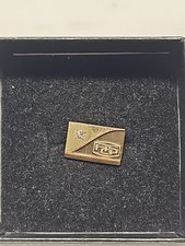 Vintage LGB 1/10 10k AOS With Clear Stone Lapel Pin No Box Or Back picture
