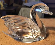 Vintage Waterford Crystal Swan Bird Figurine Made In Ireland No Damage picture