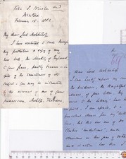 1881–82 J R Green 2x ALS letter Archbishop Tait on illness, Stanley & new book picture