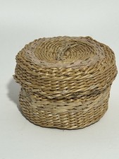 Vintage Makah Nuu-chah-nulth Lidded Woven Basket Native American PNW picture
