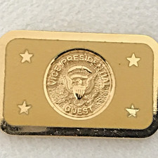 1980s GEORGE BUSH Vice Presidential Guest Secret Service Lapel pin low serial # picture