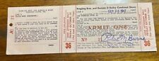 1947 RINGLING BROS. AND BARNUM & BAILEY CIRCUS NEW ORLEANS TICKET UNUSED #36 picture