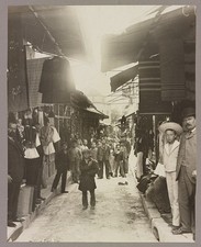 Photo:Athens Greece 1900s Market Street Scene Merchants and Children picture